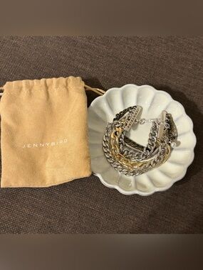 Jenny Bird Mixed Metal Chain Bracelet Set — Gold & Silver
